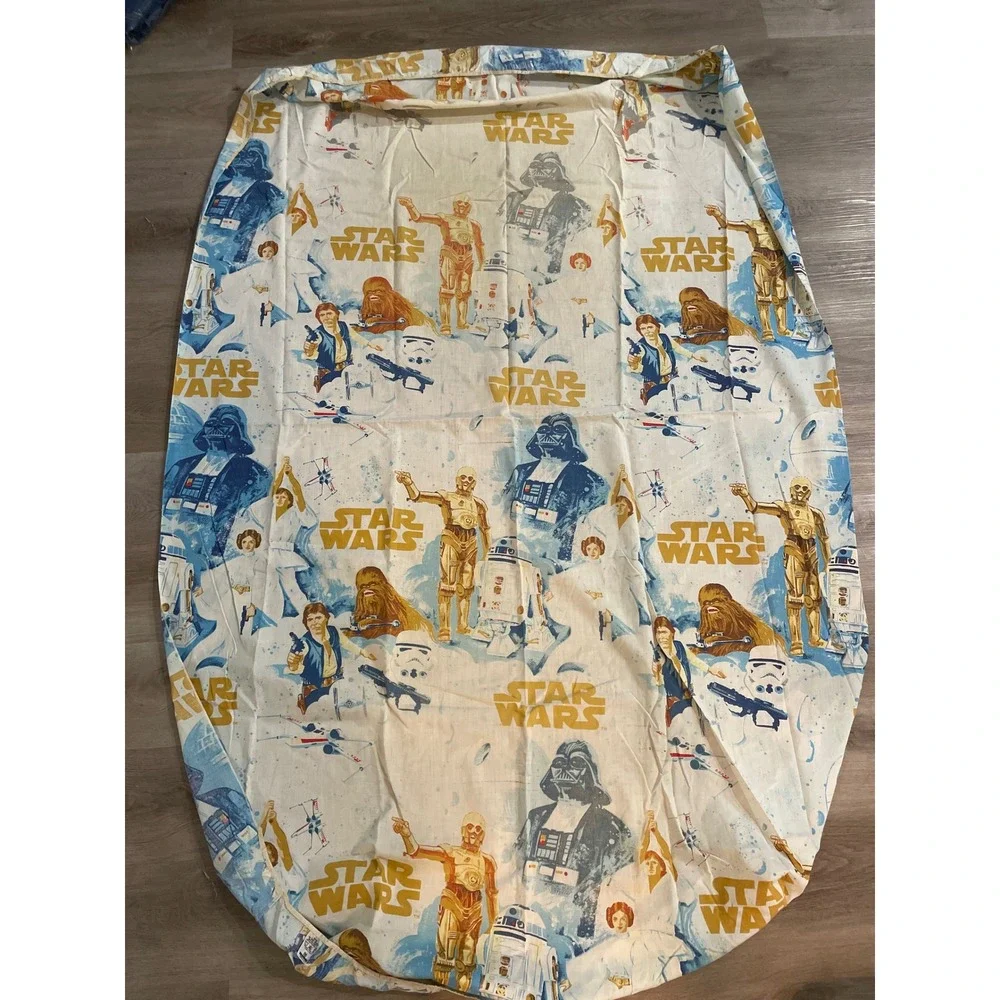 Star Wars A New Hope Twin Fitted Sheet 1977 Vintage Darth Vader Luke Leia R2-D2